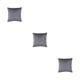 thumbnail image 1 of Funda de cojín de asiento Injueey Funda de almohada con cremallera Gris oscuro 45x45cm, 1 of 6