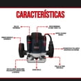 thumbnail image 2 of Router Para Madera Foreman 1400 W Rebajadora Velocidad Variable FO3608, 2 of 10