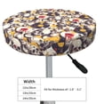 thumbnail image 4 of Pofeuu lips record rock Skull Print Round Bar Stool Covers - Super Soft and Washable Elastic Stool Cushion Slipcover Easy Clean Velvet-, 4 of 7
