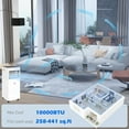 thumbnail image 6 of HOMCOM 10000 BTU Mobile Air Conditioner for Cooling and Dehumidifying, 6 of 8