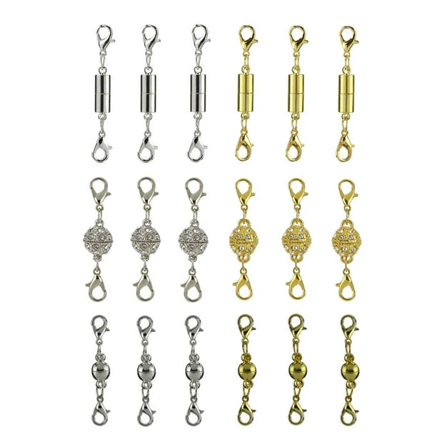 Magnetic jewelry clasp with clearance safety catch