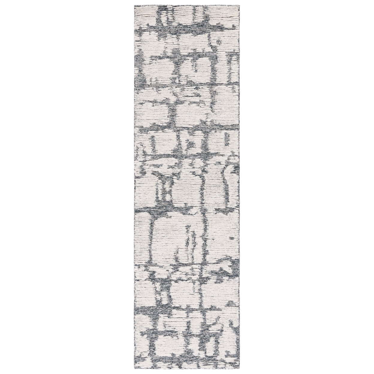 SAFAVIEH Martha Stewart Distressed Area Rug, Charcoal/Ivory, 4' x 6'