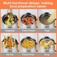 thumbnail image 4 of Stainless Steel Oil Filter Pot with Strainer and Lid,Multi-Functional Oil Filter Tank with Frying basket,Bacon Grease Container with Frying Basket (2L), 4 of 7
