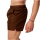 thumbnail image 5 of Pantalones cortos casuales de moda para hombre, lisos, con bolsillo, cintura elástica, pantalones cortos deportivos para exteriores, pantalones de poliéster para hombre., 5 of 6