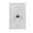 thumbnail image 3 of Plato de pared Perfect Vision Coaxial RG6 Keystone F81 Jack TV de cable blanco, 3 of 5