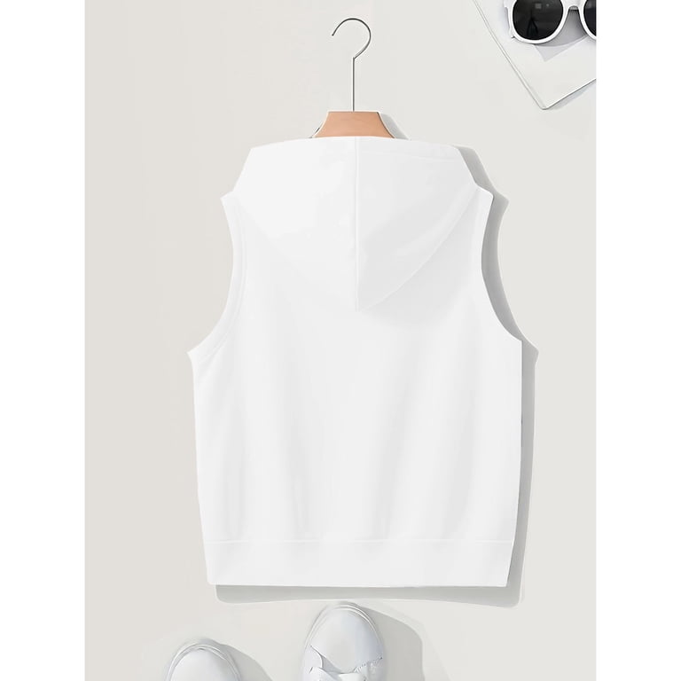 Duoif Sleeveless Hoodie, Women's Vest Women's Leisure Loose and