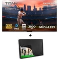 thumbnail image 3 of Titan G200 Mini-QLED 75 Inch Outdoor TV, Partial Sun, IP65 Smart Weatherproof TV, 4KHDR, 144Hz, Google AI OS, 3000Nits, Wi-Fi 5, Dolby Vision&Atmos, Bang&Olufsen, Outdoor TV Cover, SlimBezel, 2YrWty, 3 of 8