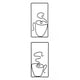 thumbnail image 1 of Línea de Decoraciones de Arte de Pared Moderno de 2 Piezas BLESIY Escultura de pared, 1 of 5