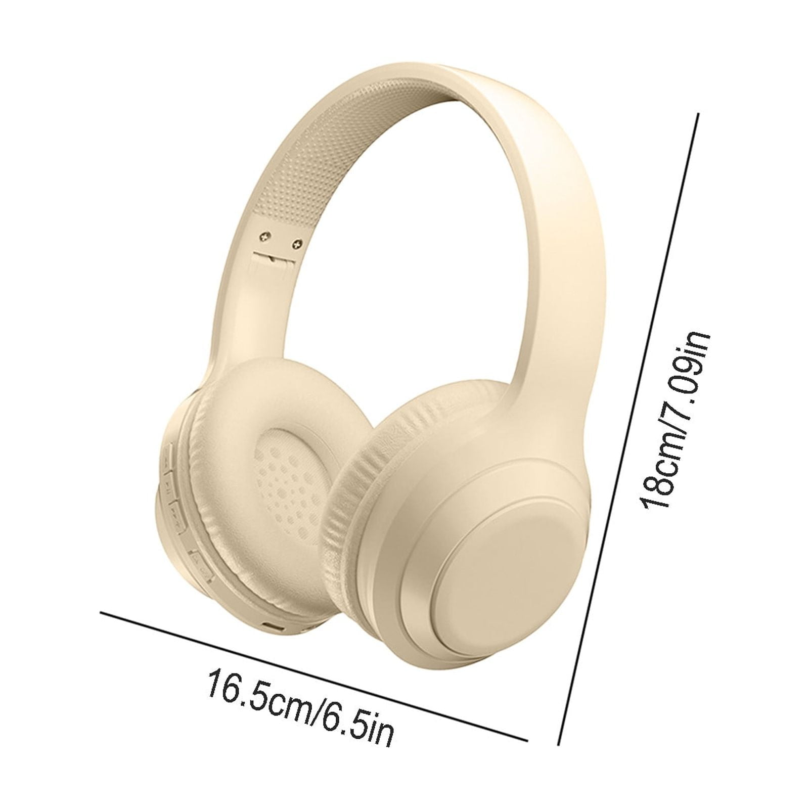 SPOORYYO Bluetooth Headphones Wireless, Over Ear Stereo Wireless Headset 16H Playtime with deep bass,Bluetooth Headphones with Microphone, Foldable Stereo Wireless Headset