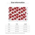 thumbnail image 5 of Yiaed Hand Drawn Tomatoes Print Blanket Throw Blanket Soft Cozy Flannel Blanket for Home Bed Sofa Couch Chair-50"x40", 5 of 6
