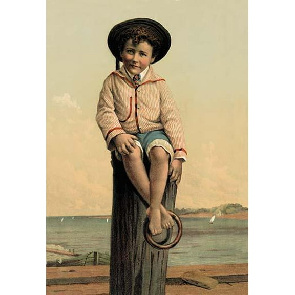 Sunshine for Little Children-Fine Art Canvas Print (20" x 30")