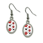 Airedale of Magnificence Dangling Drop Oval Earrings