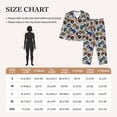 thumbnail image 4 of Yiaed Color Tractor Print Pajamas Women's Long Sleeve Sleepwear Soft Button Down Loungewear Pjs Lounge Set Nightwear Womens Pajama Pants-XX-Large, 4 of 7