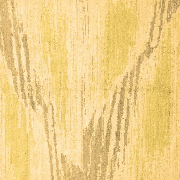 Ahgly Company Indoor Square Solid Brown Modern Area Rugs, 6' Square