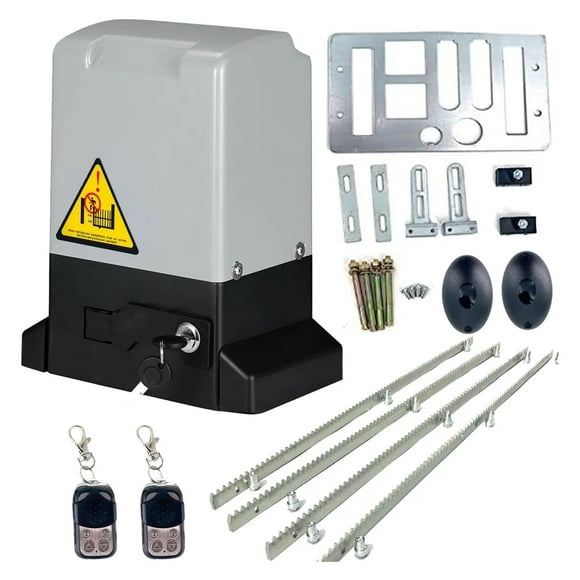 800/2000KG Electric Sliding Gate Opener AC Motor Gate Automatic Door Operators Heavy Duty Garage Door Opener Kit W/ Accessories ,Easy to Install