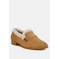 thumbnail image 2 of Allie Fur Trim Genuine Suede Loafers, 2 of 10