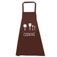 thumbnail image 1 of Delantal de cocina impermeable de 3 capas a prueba de aceite, transpirable, abrigo de cocina, ropa sin mangas con bolsillo, color café Advancent LF0092-04B, 1 of 6