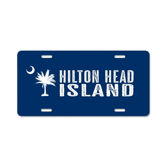 CafePress - Hilton Head Island, South C - Aluminum License Plate, Front License Plate, Vanity Tag