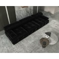 thumbnail image 6 of bokifol 104"Modular Sectional Sofa for Living Room,Cloud Couch 3-Seat Sofa for Apartment,Office,Bedroom,Black, 6 of 8