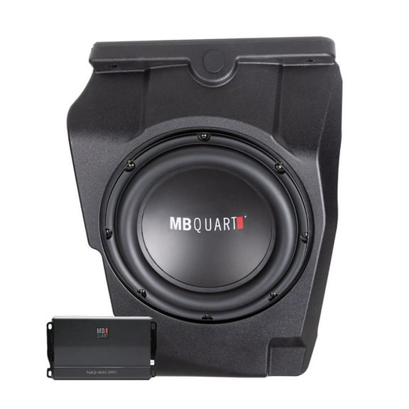 MB Quart 400 Watt Subwoofer Kit Polaris RZR Pro XP Pro R Turbo R MBQRP-SUB-1, Black
