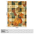 thumbnail image 4 of Fenyluxe Fall Blanket Fall Throw Blankets Orange Pumpkins Buffalo Plaid Patchwork Super Soft Micro Farmhouse Fall Leaves Coffee Decor for Sofa Bedroom, 4 of 6