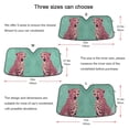 thumbnail image 5 of Yayeee Car Windshield Sun Shade Universal Fit Front Visor Protector, Big Pink Cheetah, 5 of 8