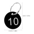 thumbnail image 3 of Miangastore 1 Set Numbered Key Tags: Round Number Tag 1-20 for Organizing Keys Cards Bags and Lockers - Number Display Label for Easy Identification with Iron Keyring, 3 of 8