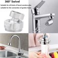 thumbnail image 6 of New Connect Garden Hose Bathroom Kitchen Faucet Fittings Tap Aerator Connector 360 Degree Adjustable Swivel Aerator Adapter Faucet Adapter FEMAL 24MM, 6 of 8