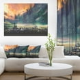 thumbnail image 3 of Design Art Sci Fi City Watercolor Canvas Print, 3 of 3