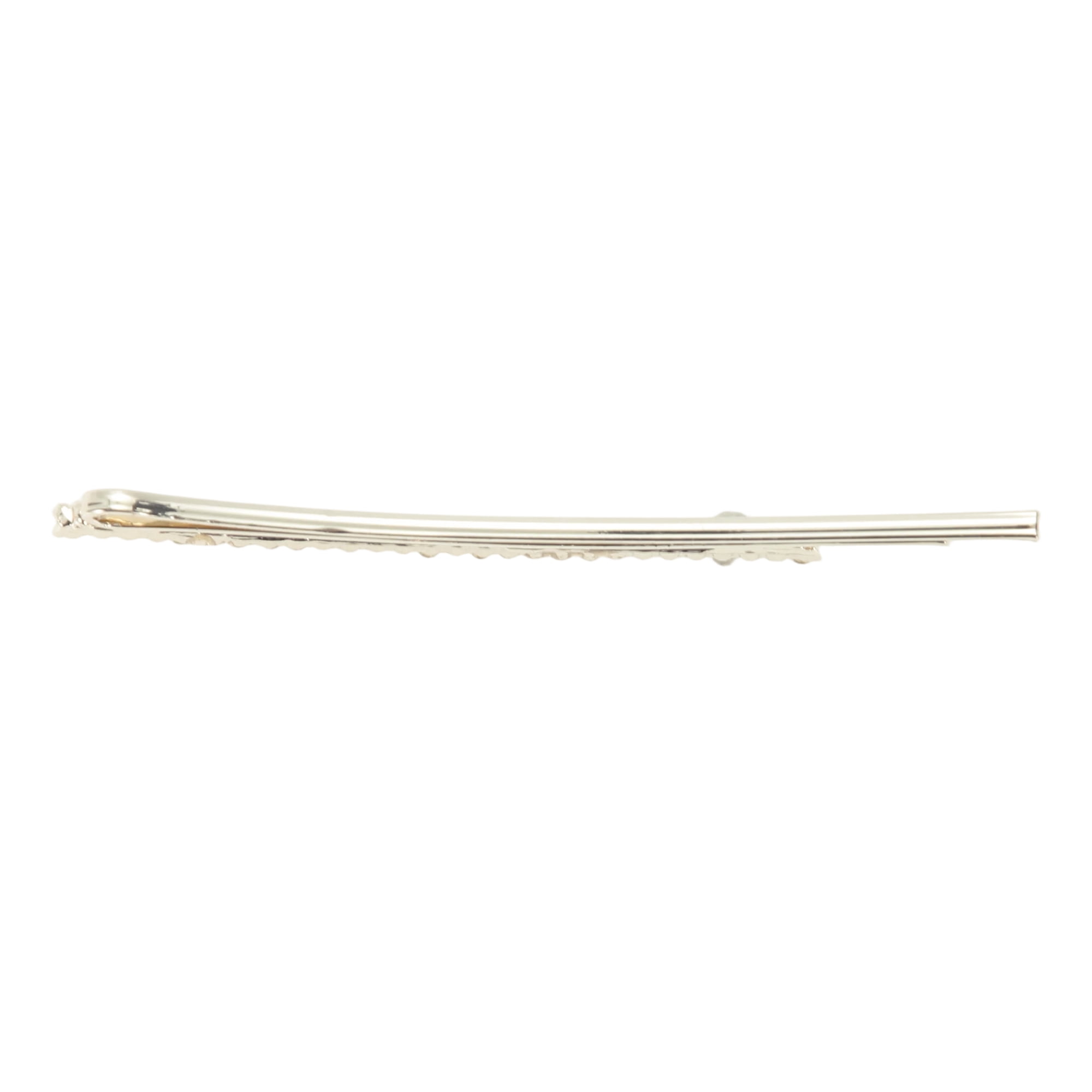Unique Bargains Heart Bobby Pin Hair Clip Women 1 Pair Silver Tone