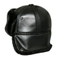 thumbnail image 5 of Genuine Leather Fur 100% Hat More Middle-aged Man Winter Warm Cotton Padded Cap Sheepskin Earmuffs Leather Wool ,Soft Touch, 5 of 5