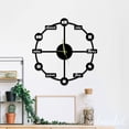 thumbnail image 4 of Handmadetneonsign Modern Wall Clock Unique, Year Date Round Wall Clock, Modern Metal Wall Clock 56287, 4 of 5