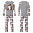 thumbnail image 4 of Halloween Family Pajamas Set Long Sleeve Crew Neck, Soft Matching Halloween Pajamas with Ghost Pumpkin Bow Print, Cute Family Halloween Pajama Set Sleepwear, 4 of 4