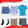 thumbnail image 4 of Perchas para faldas DEILSY con clips de plástico transparente, 4 of 7