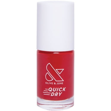 Olive & June Quick Drying Nail Polish, Lollipop, Red, 0.3 fl oz