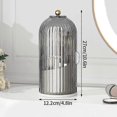 thumbnail image 2 of Makeup Brush Holder Organizer With Lid, 360 Rotating Clear Dustproof Makeup Brushes Organizer For Desktop, 2 of 4