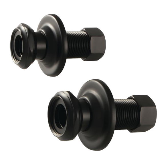 Kingston Brass AEU4100 Aqua Vintage 1.75 in. Wall Union Extension, Matte Black