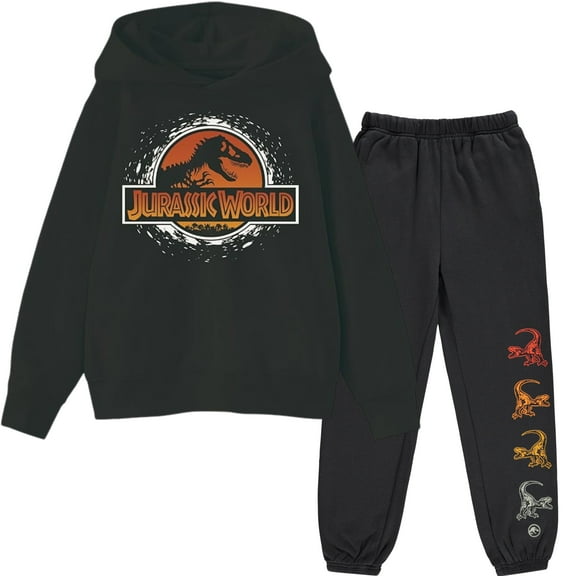 Jurassic Park Boys Jurassic World Hoodie and Jogger Set for Youth Boys Sizes 4-7