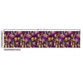 thumbnail image 3 of Ambesonne Blooming Floral Fabric by the Yard Upholstery, Grunge Retro Wave, 1 Yard, Yellow Green Magenta, 3 of 5
