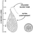 thumbnail image 4 of Humble Chic Silver Dangle Earrings For Women - Boho Filigree Teardrop Earrings, 4 of 9