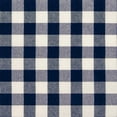 thumbnail image 5 of PowerSellerUSA French Door Curtain, Elegant Buffalo Plaid Curtains for Front Door, Classic Farmhouse Country Decor Plaid Gingham Checkered Design Door Curtains, 54" W x 72" L Single Panel, Navy, 5 of 7