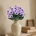 thumbnail image 1 of Flores artificiales: tallos falsos realistas para centros de mesa en el hogar, la oficina y la decoración de bodas., 1 of 6