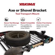 YAKIMA Tool Bracket, Secures Single Axe or shovel To Warrior Basket