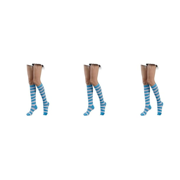 Qarigey Rayas Muslo Calcetines altos Estilo simple Juegos deportivos Calentadores Día de San Valentín Mujeres Accesorios para el diario Fiesta de Type1 Qarigey CBP343949