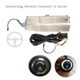 thumbnail image 2 of Car Carbon Fiber Steering Wheel Heated Pads Kit with Signal Wheel 6 Shift Switch, 2 of 5