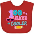 thumbnail image 3 of Inktastic 100 Days Cooler in Pink Girls Baby Bib, 3 of 4