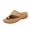 Beige, variant on Silver Ladies Summer Thick Bottom Open Toe Wedge Heel Slippers Comfort Casual Slides Footwear