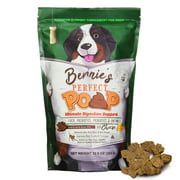 BERNIE'S PERFECT POOP 4 IN ONE DIGESTION FORMULA FOR DOGS - FIBER, PREBIOTICS, PROBIOTICS & DIGESTIVE ENZYMES HELP PREVENT GAS, DIARRHEA, CONSTIPATION, BAD BREATH, UPSET STOMACH AND STOP POOP EATING