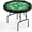 green, variant on Studyset Casino Grade Felt Surface, 8 Player Round Folding Poker Table with Cup Holders, 48 Inch Professional Casino Grade Card Table for Texas Holdem & Blackjack, Portable Multi Gaming Table