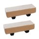 thumbnail image 5 of 2x Cojín para reposabrazos de silla Almohadilla de esponja para reposabrazos Almohada de apoyo para el codo para Beige, 5 of 9